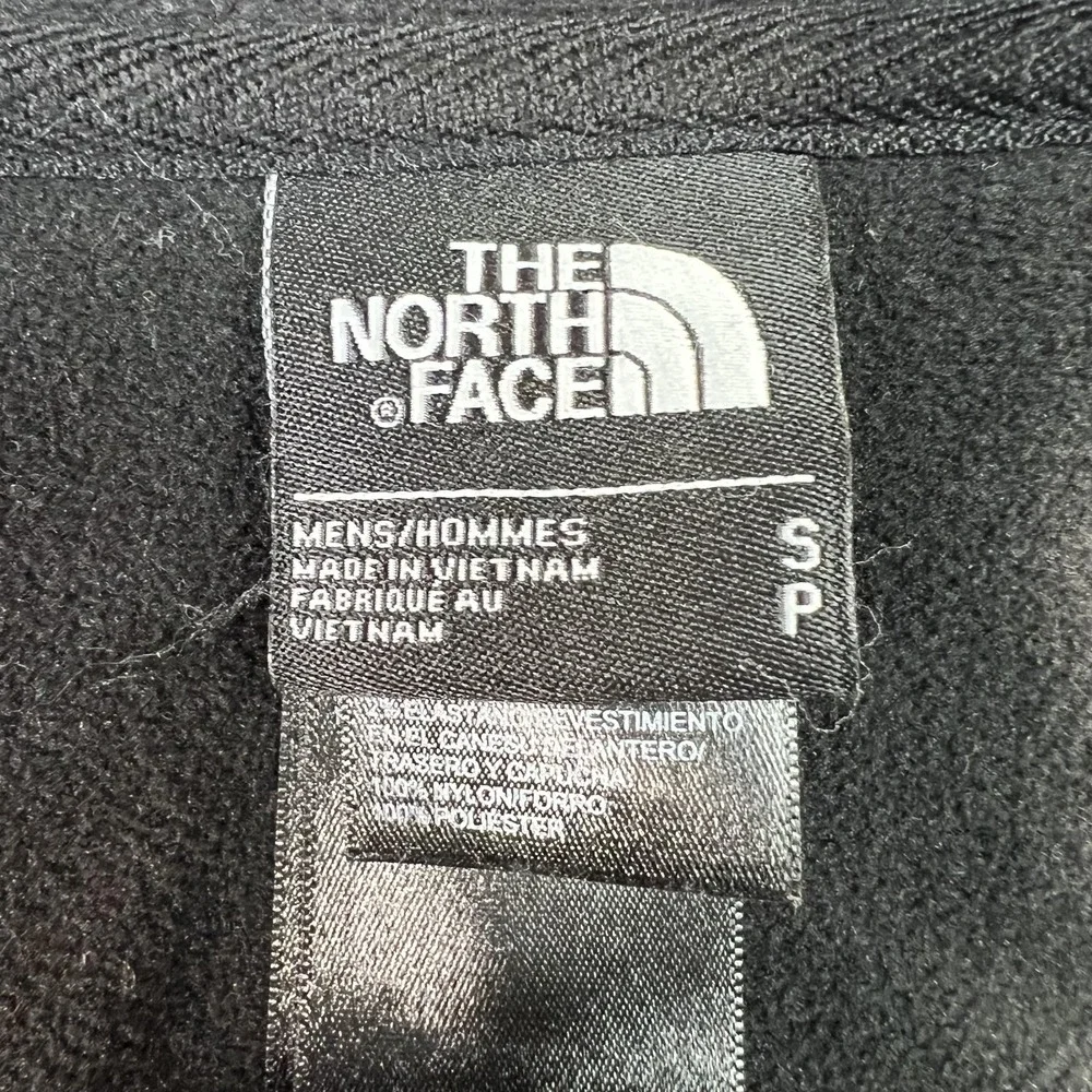 The North Face Jacket Mens Small Black‎ Hooded Fleece Full Zip Bomber NF00CP8F